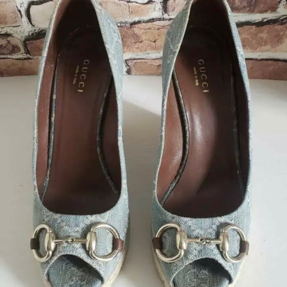 Gucci Monogram Wedge Denim - Picture 5 of 8